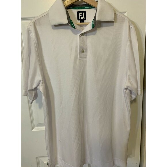 FOOTJOY‎ Men’s Sz Size M White Golf Polo Shirt - Picture 3 of 8